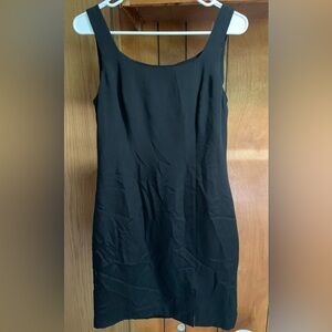 Hugo Buscati Black Sleeveless Sheath Mini Dress